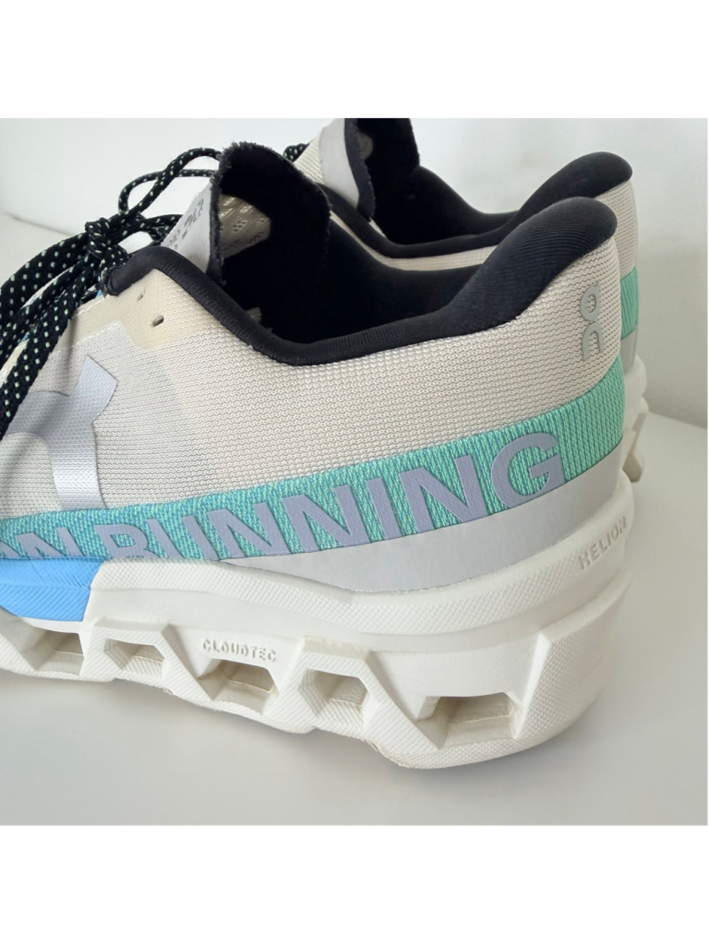On Running Cloudmonster Sneakers Women's Size 8 Cream Horizon Blue Running Shoe - Picture 6 of 14